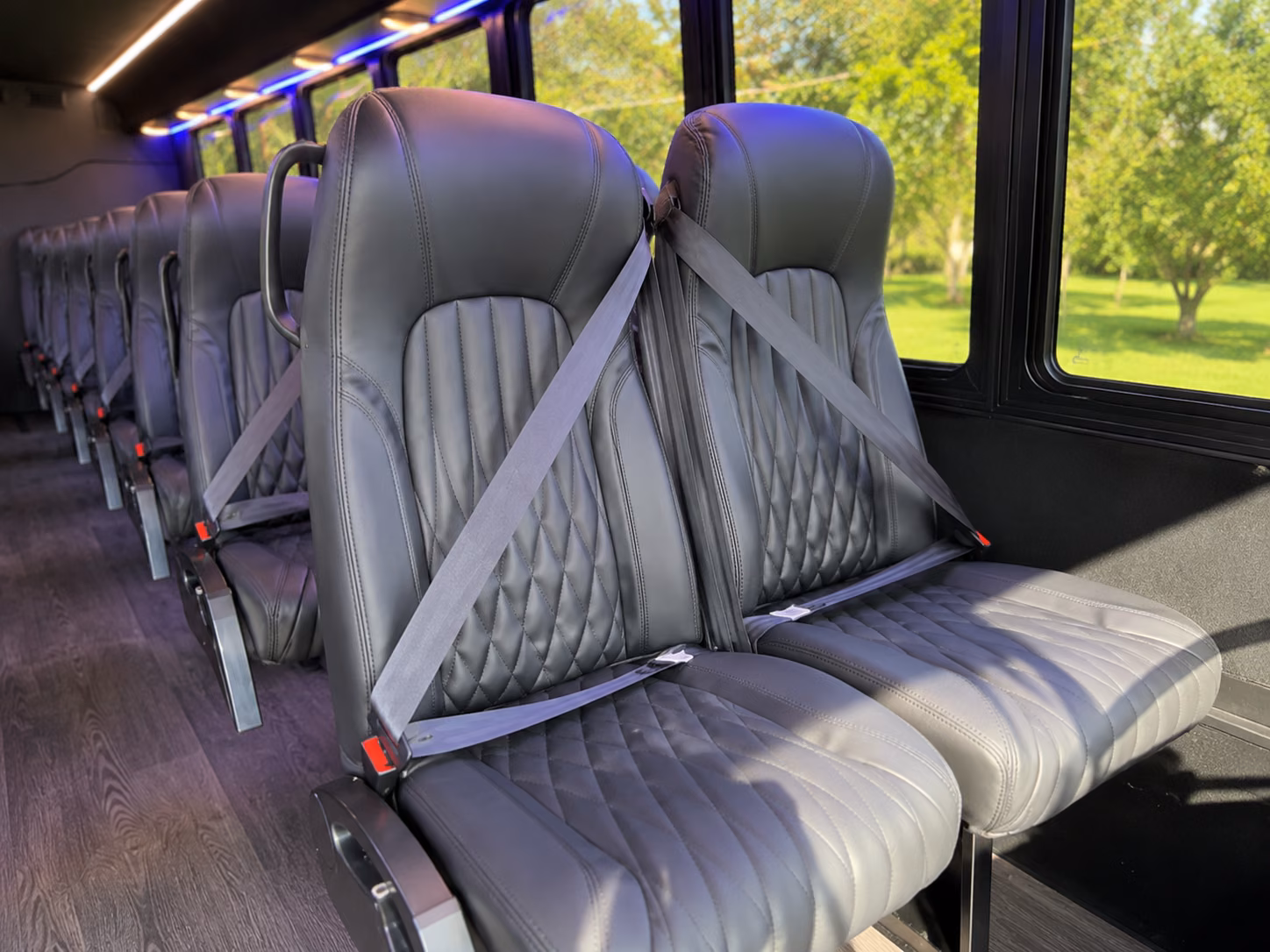 moore corporate event transportation onboard seating