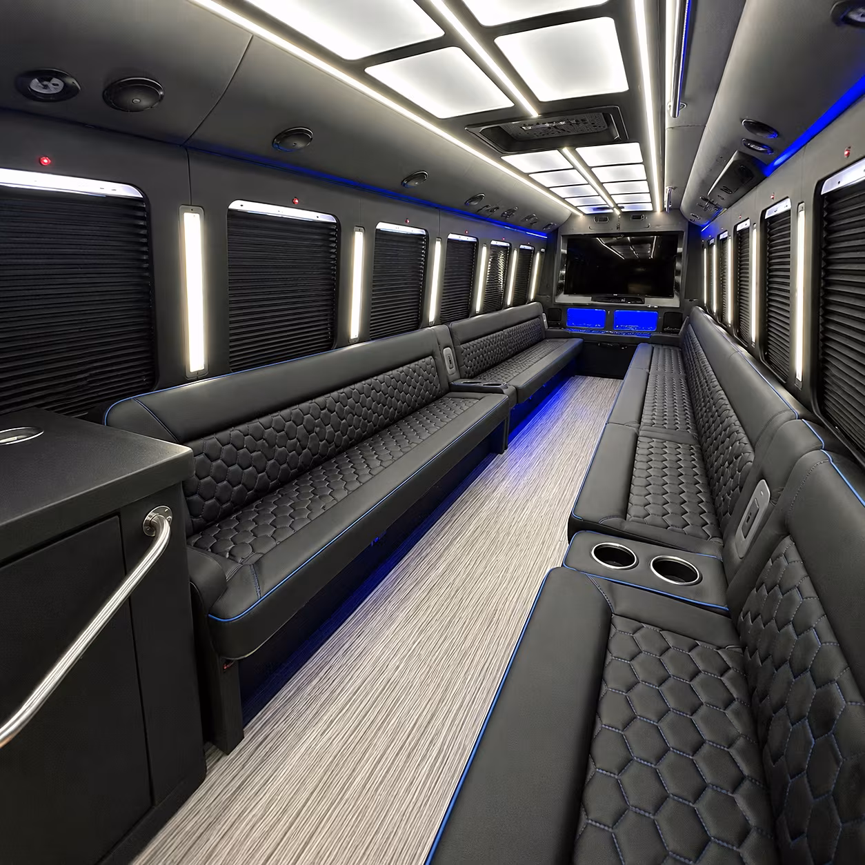 moore party bus rentals inside